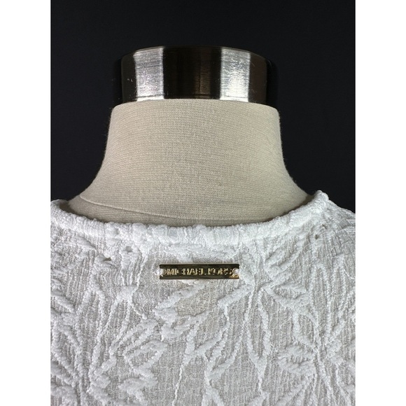 Michael Kors Lace Floral Semi Sheer Long Sleeve Blouse - Picture 7 of 14